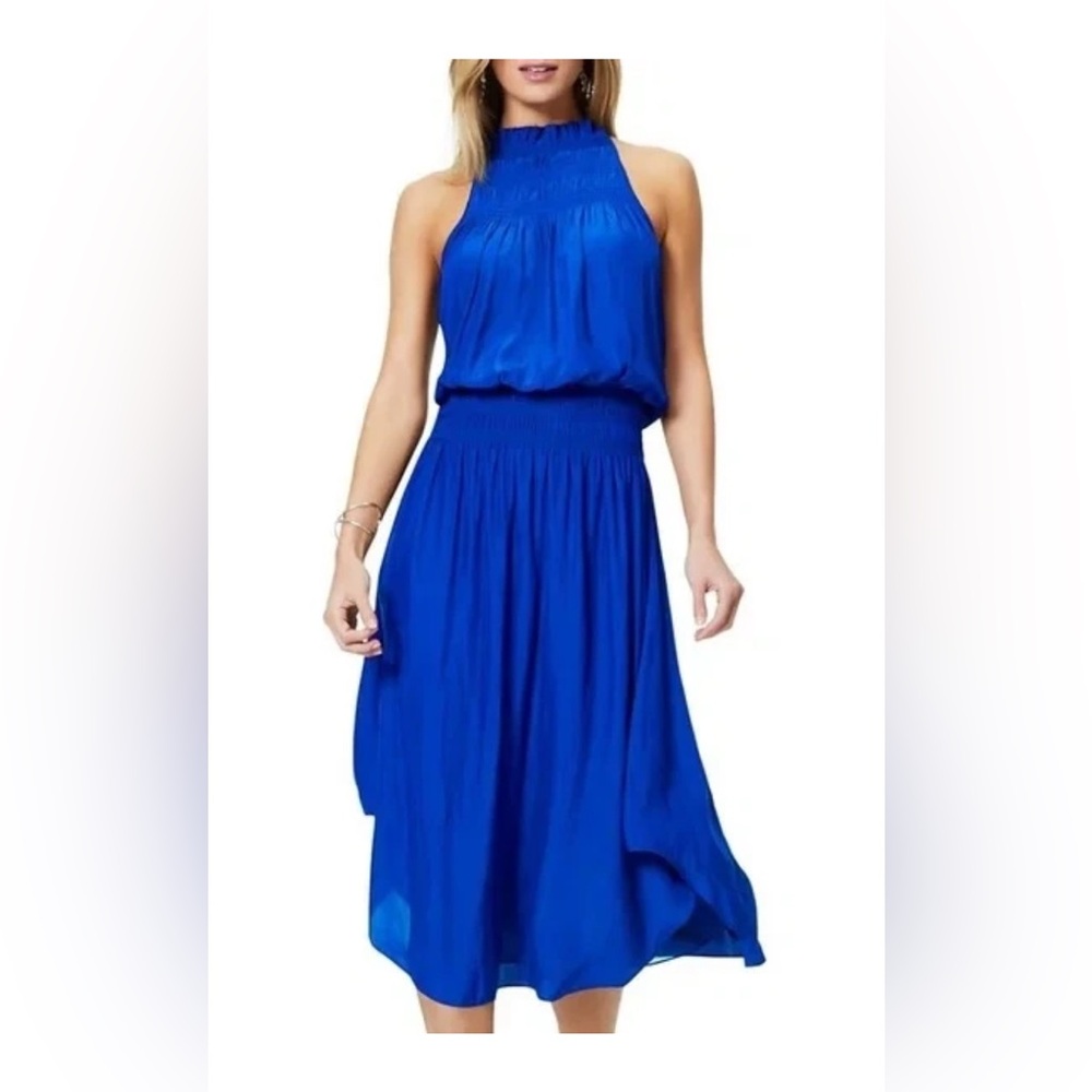 Ramy brook carlie dress in blue. Size XS